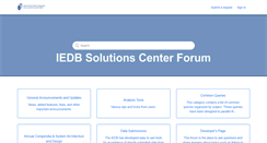 Desktop Screenshot of help.iedb.org
